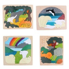 Puzzle animal en bois, jouet