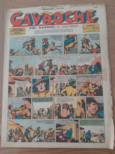 Rare gavroche hebdomadaire - gavroche,
