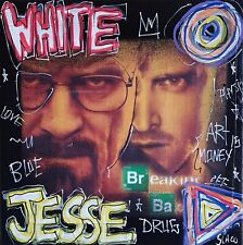 SPACO signed BREAKING BAD tableau pop STREET ART french paint canvas série TV