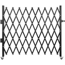 VEVOR Barrière de Sécurité Extensible Pliant Simple Porte Pliante 2,4 x 2,16 m