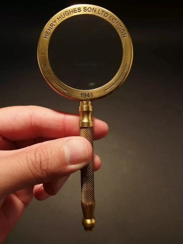 Ancienne loupe bureau en - de,