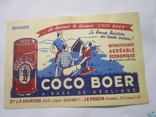 Buvard coco boer boisson - buvard,