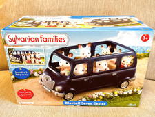 Siège bébé voiture bleu véhicule fourgon 7 places Calico Critters Seven Sylva...