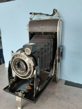 COLLECTION VINTAGE APPAREIL PHOTO A SOUFFLET AGFA BILLY RECORD ETUI CUIR DECO