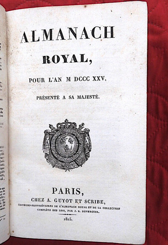 Almanach royal 1825 - royal,
