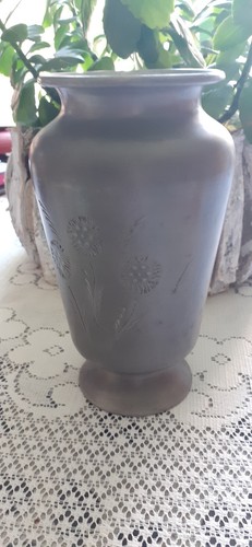Vase fait main étain jean - main,