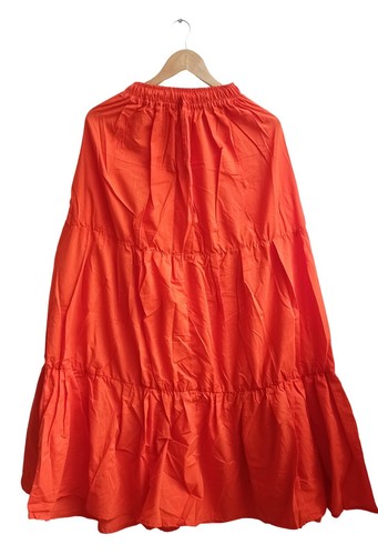 Indien orange solide long - orange,