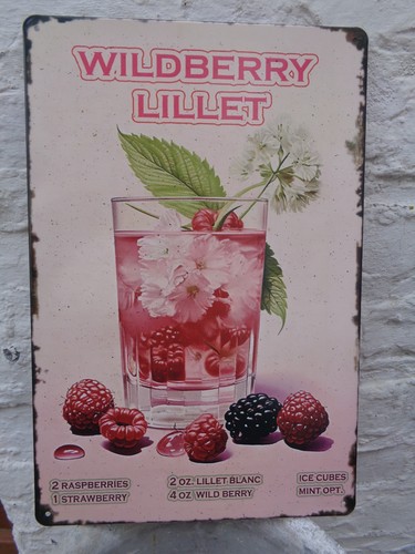 Tole metal wildberry lillet - metal,