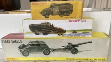DINKY TOYS  #617, 822, 825, VW KDF, HALF-TRACK M3, DUKW AMPHIBIE, SCALE:1/43