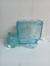 tacot cristal signé portieux avec couvercle hauteur 12 cm longueur 14 cm