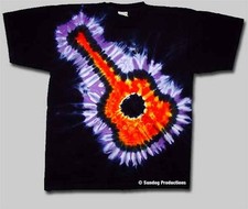 Guitar Tie Dye Shirt (size