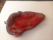 Étui à lunettes Poète Monnaie  ancien en tissu et métal - Années 1900