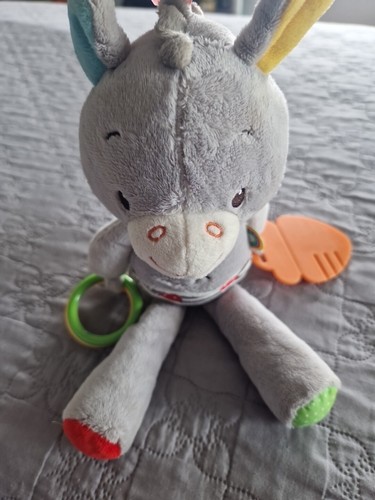 Doudou cheval ane gris - doudou,