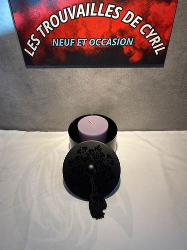Pot bougie noir avec - pot, à