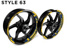 Suzuki GSR 600 Moto Jante Drapé Stickers Autocollant Pour 43.2cm Wheels