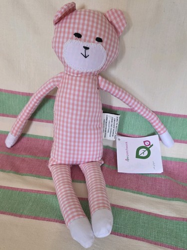 Doudou chat rose ape - rose,