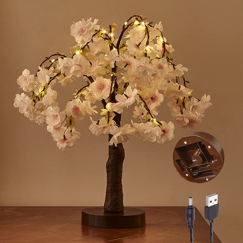Lighted cherry blossom tree - blossom,