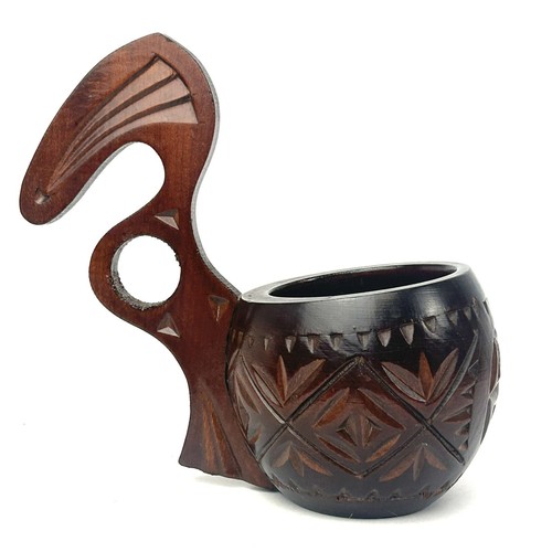 Vintage folk art carved - carved, wooden