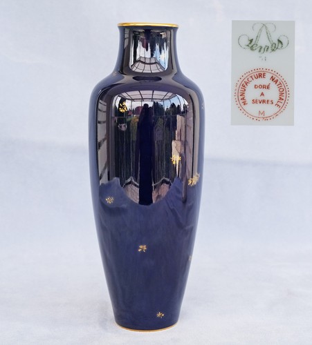 Sevres vase fuselé en - -,