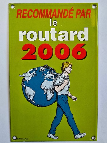 Plaque émaillée routard - plaque,