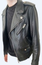 Veste SANDRO Noire Excellent état   en cuir taille XS, Authentique,  1200 En Mag