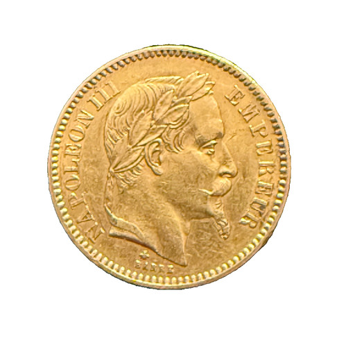France 1864 gold francs - france, a