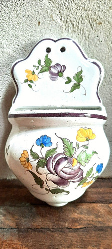 Benitier faience decor - en,