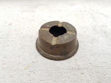 1930s Vintage Lourd Laiton Rond Cendrier Riche Patine BAR Collection Accessoires