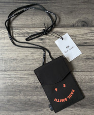 PS PAUL SMITH "HAPPY" Étui De Téléphone Portefeuille Avec Sangle BNWT