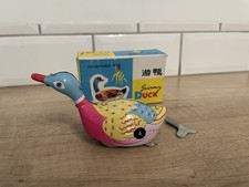 Canard « Swimming Duck Clockwork » MS 042 Jouet Mécanique En Tôle Avec Sa Clé 