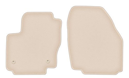 Tapis avant velours beige pour