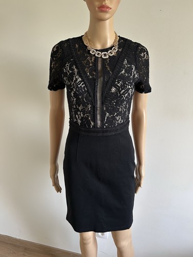 Robe noire beige avec - beige,