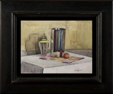 André DUFFOUR (1926-2016) AQUARELLE SUPERBE NATURE MORTE AUX FRUITS (486)