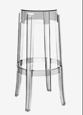 tabouret Philippe Starck  Charles Ghost Kartel plexi transparent 95 cm hauteur 