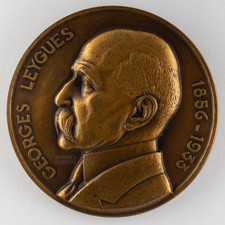 Médaille Georges Leygues - Homme et croiseur - Signée par Georges Guiraud