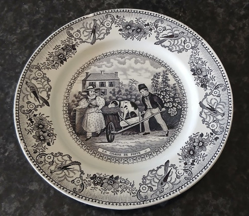 Ancienne assiette parlante - , "la