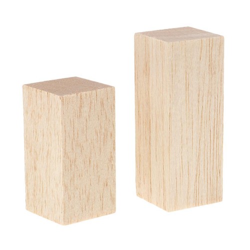 5pcs blocs balsa pièces bois - 5pcs,