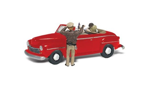 Cop kiss figurines - kiss,