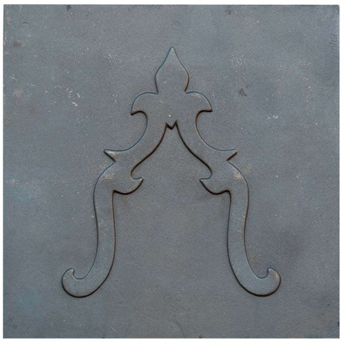 Plaque cheminée fonte - plaque, de