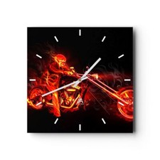 Horloge murale en verre