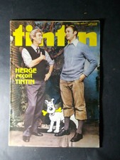 TINTIN HERGE "Hergé reçoit Tintin" Hebdomadaire 35ème année n°11 / 235 inédit !