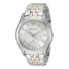 Emporio Armani Silver Dial Two-tone Men's Watch AR1844