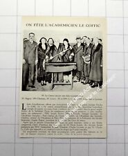 1931 M. LE GOFFIC, écrivain, reçoit son épée d' Académicien par M. Lemordant