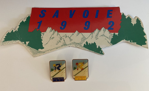 Pin ski jo albertville - ski,