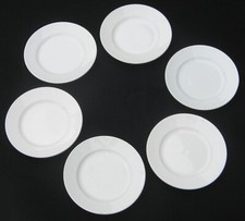 Six anciennes assiettes blanches Creil et Montereau