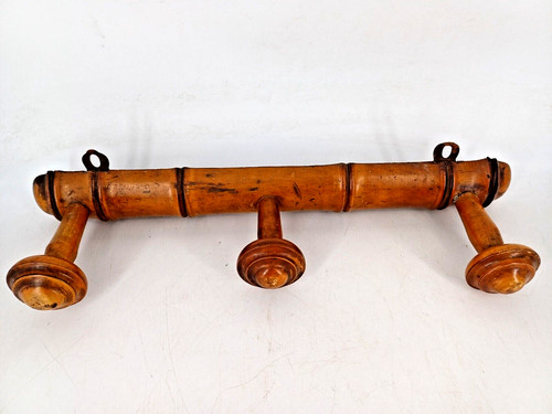 Ancienne patère bois - bois, porte