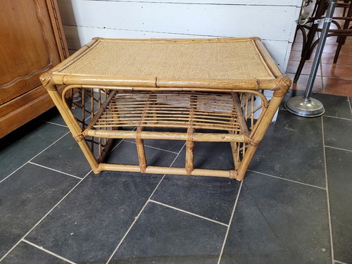 Table basse rotin - basse, en