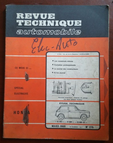 Rta 1969 honda 360 - du, 3/1969;