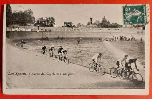Carte postale vélo course - de,