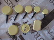 lot dinette jaune alu année 50